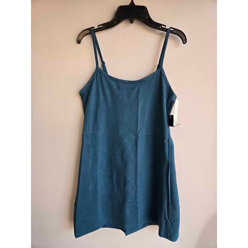 Torrid Foxy Tunic Cami Women's Medium 00‎ Blue Stretch Scoop Neck Layering Tank